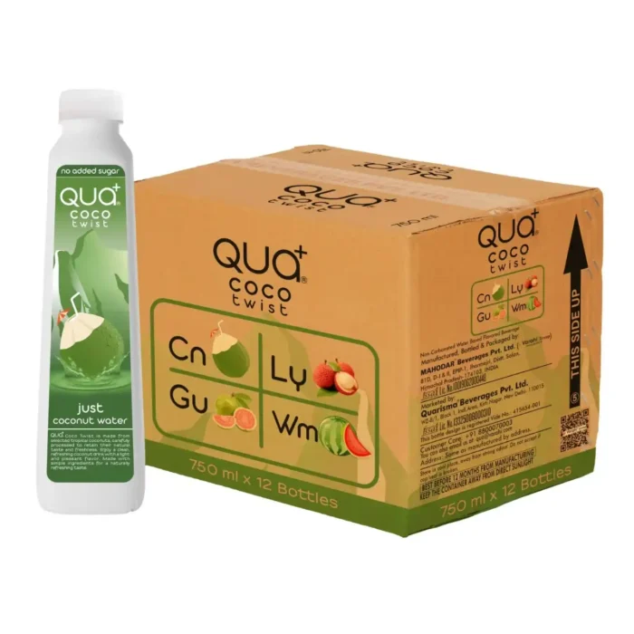 Qua+ Just Coconut Water No Added Sugar  750ML